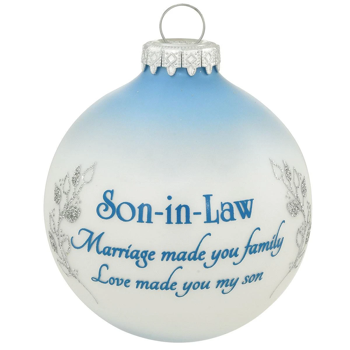 Personalized Son-In-Law Glass Ornament 4 Personalized Son-In-Law Glass Ornament - Image 2