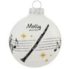 Personalized Clarinet With Music Staff Glass Ornament -Holiday Decoration Store 1219686 web 1.default