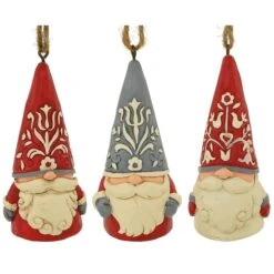 Gnome Ornaments Mini Set Of 3