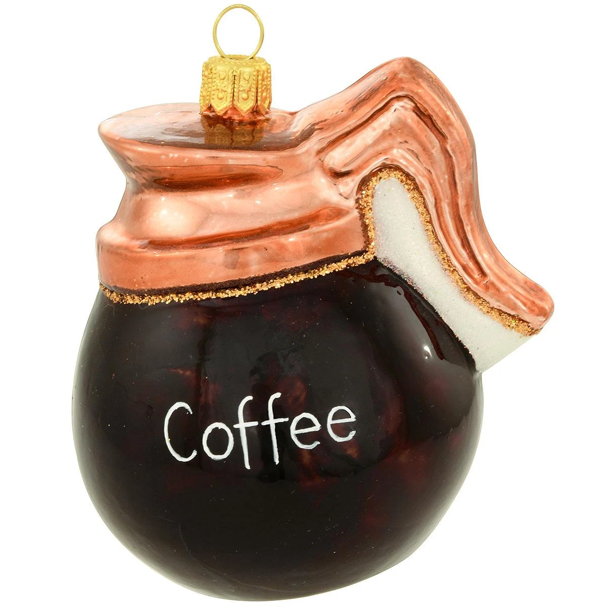 Coffee Pot Glass Ornament 3 Coffee Pot Glass Ornament
