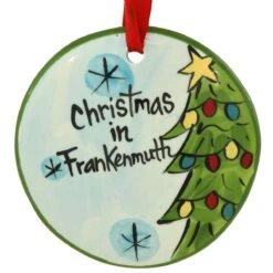 Christmas In Frankenmuth Ceramic Ornament