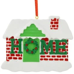Personalized House With Home Resin Ornament -Holiday Decoration Store 1220785 web 2