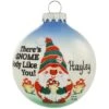 Personalized There’s Gnome Body Like You Glass Ornament