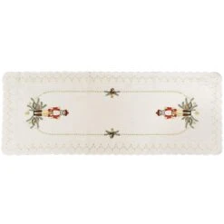 Nutcracker Ivory Rectangular Table Runner