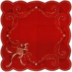 Cardiff Ball Red Doily