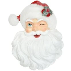 Winking Face Santa Wall Art