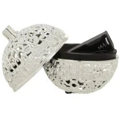 Chirping Bird Ball Silver Ornament -Holiday Decoration Store 1241079 web 3