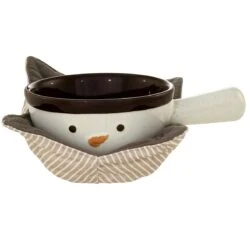 Snowman Soup Crock Bowl With Cozy -Holiday Decoration Store 1241925 web 2