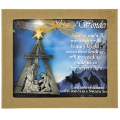 Star Of Wonder Metal Ornament With Easel