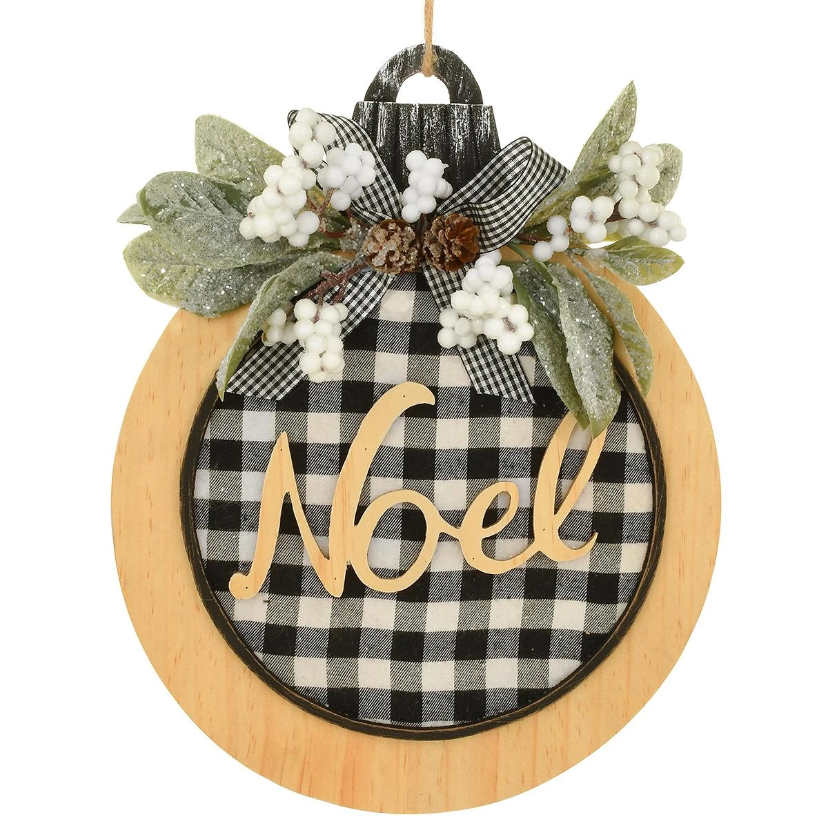 Noel Buffalo Plaid Wall Hanging 3 Noel Buffalo Plaid Wall Hanging
