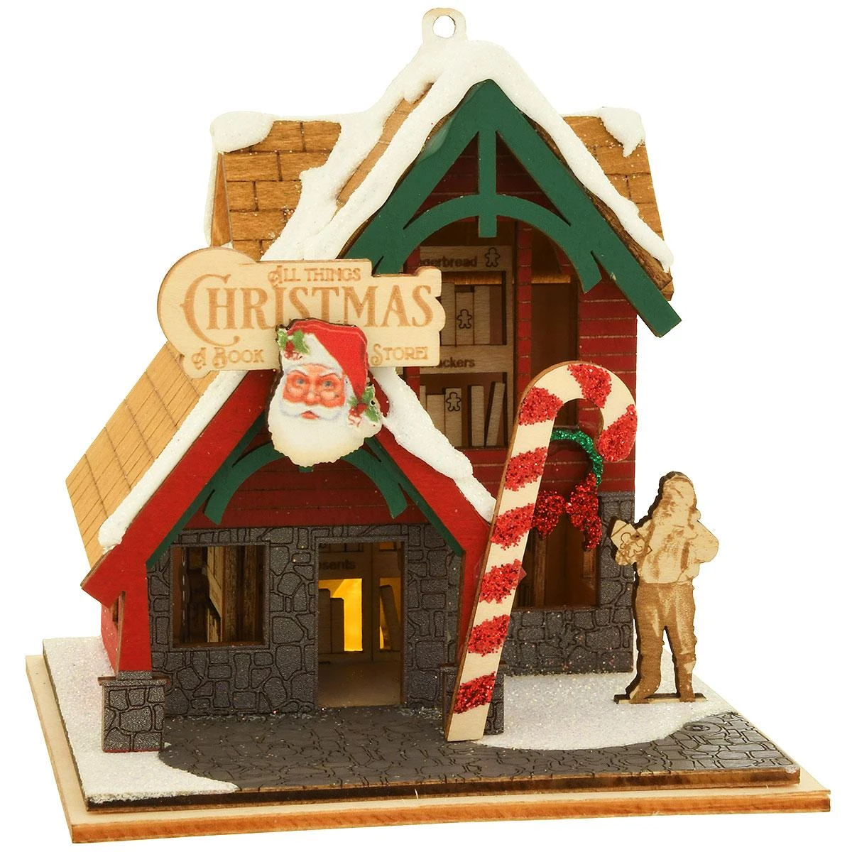 Christmas Book Store Ginger Cottages® Ornament 3 Christmas Book Store Ginger Cottages® Ornament
