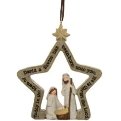 Nativity Star In The Town Of David Ornament