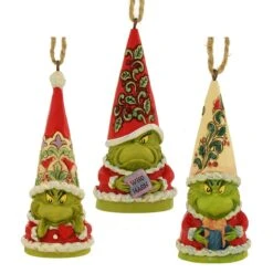Grinch Gnome Ornament Set Jim Shore