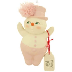 Pretty In Pink Snowpinions Ornament