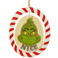 Naughty Or Nice Rotating Grinch Jim Shore Ornament
