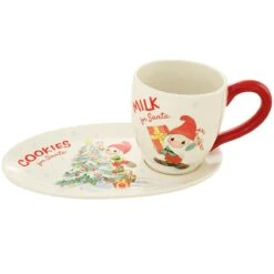 Precious Moments Milk And Cookies Plate And Cup Set