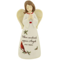 Little Blessings Christmas Angel Cardinal Figure