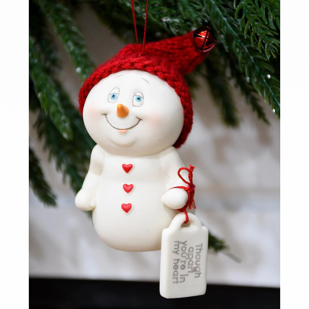 Though Apart You're In My Heart Snowpinion Ornament 4 Though Apart You're In My Heart Snowpinion Ornament - Image 2