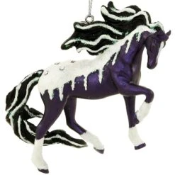 Frosted Black Magic Ornament Trail Of The Painted Ponies