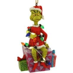 Grinch On Present Jim Shore Ornament
