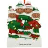Personalized African American Family Of 4 Tangled In Lights Resin Ornament -Holiday Decoration Store 1260117 web 1.default