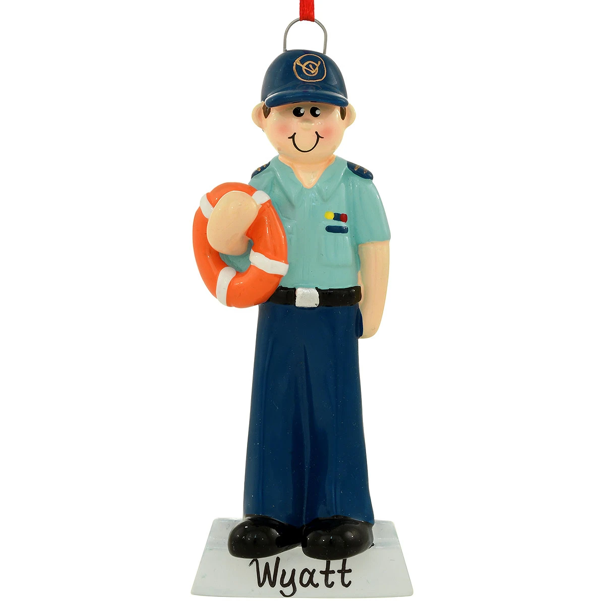 Personalized Coast Guard Man Resin Ornament 3 Personalized Coast Guard Man Resin Ornament