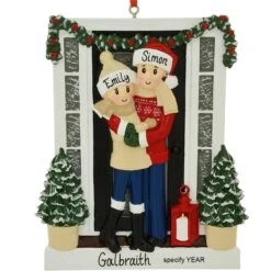 Personalized Farmhouse Family Of 2 Ornament