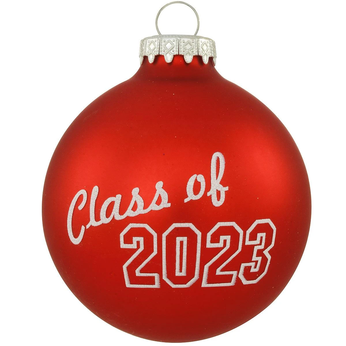 Class Of 2023 Red Satin Glass Ornament 3 Class Of 2023 Red Satin Glass Ornament