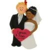 Wedding Couple, Male With Blonde Hair And African American Female Resin Ornament -Holiday Decoration Store 1260305 web 1.default