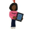 Personalized African American Girl With Tablet Resin Ornament -Holiday Decoration Store 1260310 web 1.default