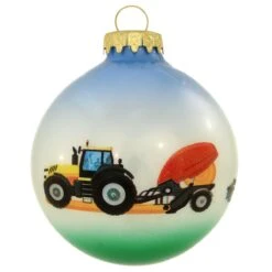 Personalized Farm Equipment Tricolor Glass Ornament -Holiday Decoration Store 1260314 web 4