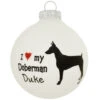 Personalized Love My Doberman Glass Ornament 1 Personalized Love My Doberman Glass Ornament -Holiday Decoration Store 1260318 web 1.default