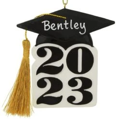 Personalized 2023 Graduation Cap Ornament With Date And Tassel