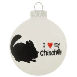 Personalized Love My Chinchilla Glass Ornament -Holiday Decoration Store 1260467 web 2
