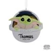 Personalized Hallmark Star Wars: The Mandalorian Grogu In Hovering Pram Christmas Ornament -Holiday Decoration Store 1260499 web 1.default