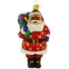 Jolly African American Santa Glass Ornament -Holiday Decoration Store 1260589 web 1.default
