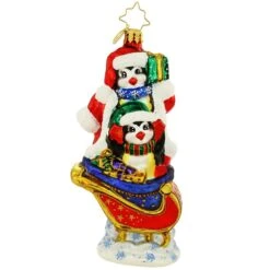 Silliest Sleigh Ride Christopher Radko Glass Ornament