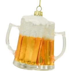 Double Beer Glass Ornament