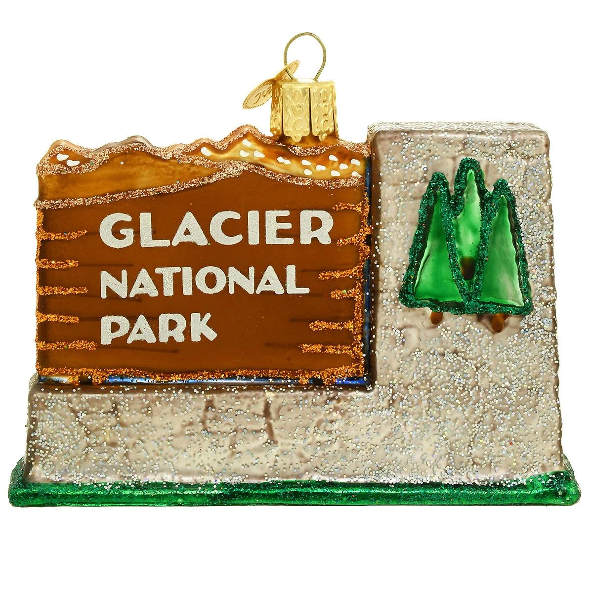Glacier National Park Glass Ornament 3 Glacier National Park Glass Ornament