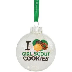 Girl Scout Cookies Glass Ball Ornament