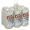 Coors Light Six Pack Glass Ornament -Holiday Decoration Store 1261032 web 1.default