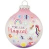 You Are Magical With Unicorn And Stickers 3 Tone Glitter Ornament