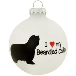 Personalized Love My Bearded Collie Glass Ornament 5 Personalized Love My Bearded Collie Glass Ornament -Holiday Decoration Store 1261157 web 2