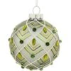 Silver And Green Jewel Glass Ornament -Holiday Decoration Store 1261171 web 1.default