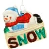 Snowman With Letters SNOW Glass Ornament -Holiday Decoration Store 1261200 web 1.default