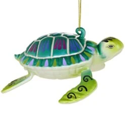 Sea Turtle Spun Glass Ornament