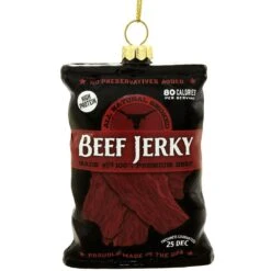 Beef Jerky 3.5 Inch Glass Ornament