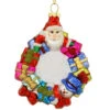 Santa, Snowman, And Gift Package Wreath Glass Ornament -Holiday Decoration Store 1261298 web 1.default