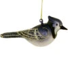 Blue Jay Glass Ornament