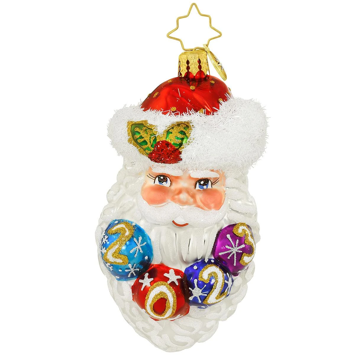 Ho-Ho Happy Year 2023 Christopher Radko Glass Ornament 3 Ho-Ho Happy Year 2023 Christopher Radko Glass Ornament